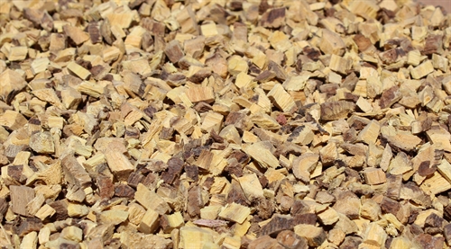 Lakridsrod, bruges til heste blandet i foderet. Gerne sammen med andre urter