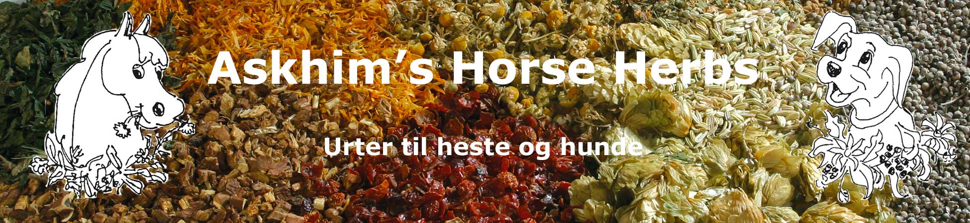 Askhim.dk har et stort udvalg af urter til heste og hunde