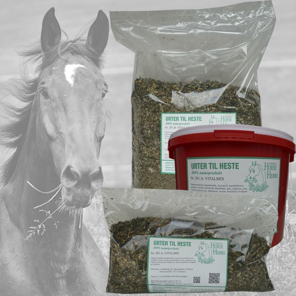 urter til din hest - et allround urtetilskud med 17 forskellige urter
